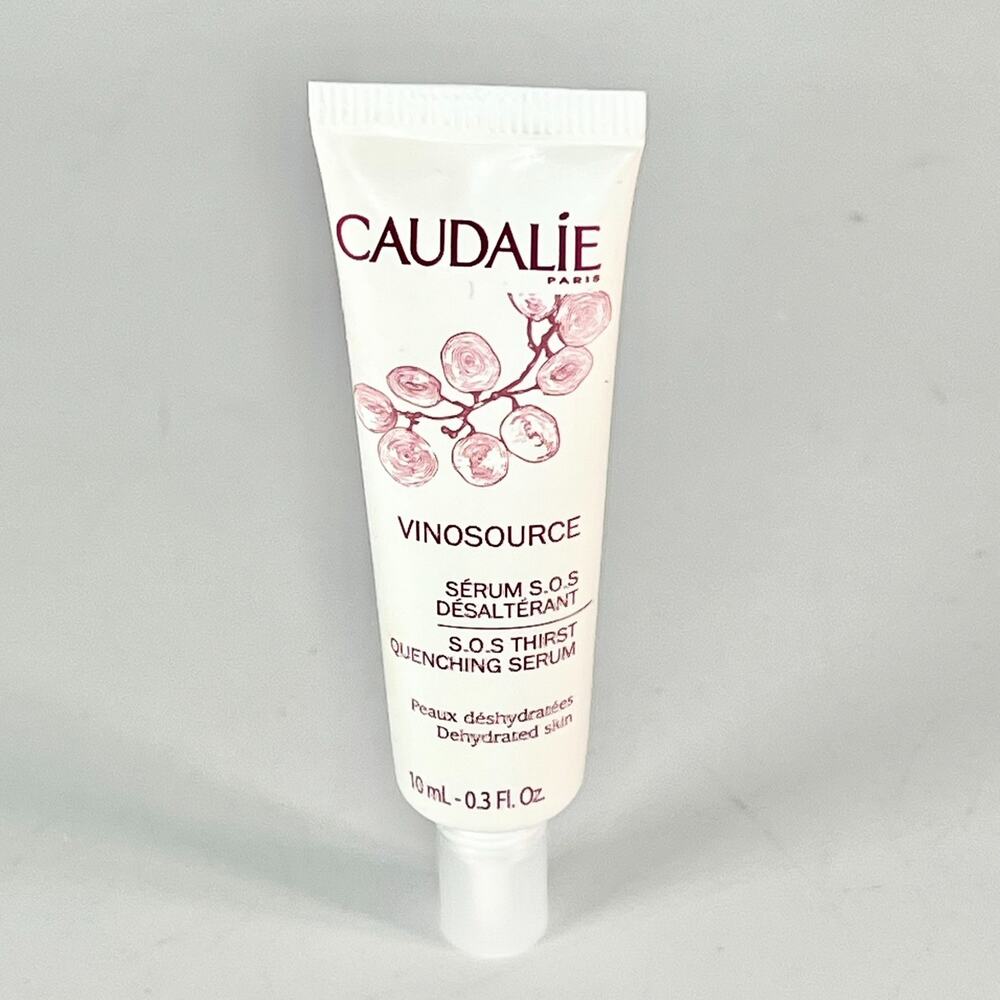 Caudalie VinoSource S.O.S. Thirst Quenching Serum Hydrate Travel .33 oz 10ml New